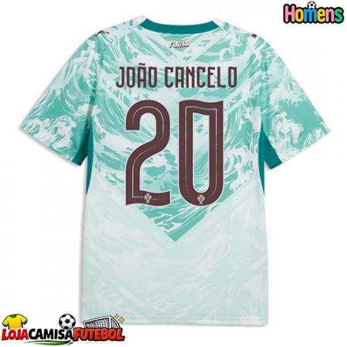 Camisa de Futebol Portugal Joao Cancelo #20 Equipamento Secundário Mundo 2026 Manga Curta